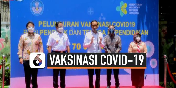 VIDEO: Jokowi Sebut Jika Vaksinasi Covid-19 Guru Selesai, Juli Bisa Sekolah Tatap Muka