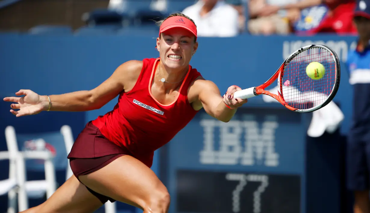 Peringkat ke-7 Angelique Kerber dari Jerman. (EPA/Jason Szenes)