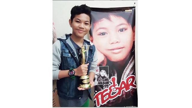 Pada 2015 Tegar meraih piala AMI Award dalam kategori artis penyanyi anak solo.