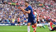 AC Milan fokus mengejar tanda tangan striker Chelsea, Alvaro Morata. (Glyn KIRK / AFP)