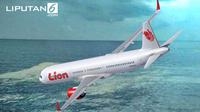 Banner Pesawat Lion Air JT 610 Jatuh (Liputan6.com/Tri Yasni)