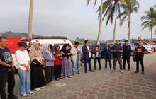 Wartawan Gelar Doa Bersama Demi Keselamatan 5 Jurnalis Hilang Kontak di Selat Sunda