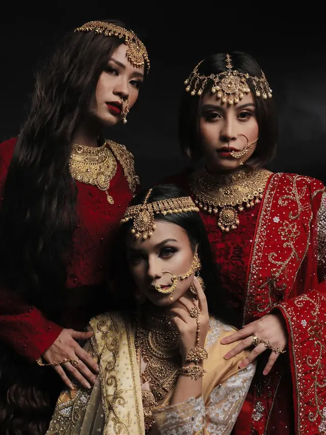 Pesona Awkarin Dalam Balutan Sari India. (Sumber: Instagram/awkarin)