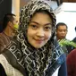 Jika biasanya IDP kerap tampil modis, kali ini mojang asal Bogor itu terlihat tertutup mengenakan hijab.