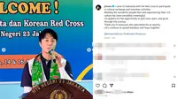 Pesona Aktor Korea Jung Il Woo Pakai Cukin Betawi Saat Jadi Relawan Palang Merah di Jakarta
