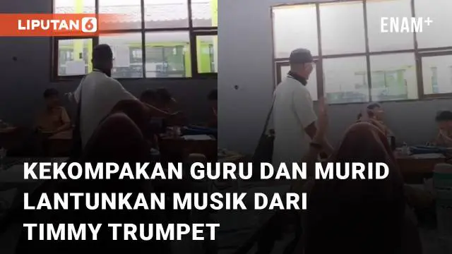 Aksi guru dan murid lantunkan musik dari Timmy Trumpet mengundang perhatian