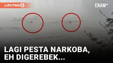 Panik! Digerebek saat Pesta Narkoba, Pelaku Lompat ke Sungai