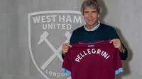 Manuel Pellegrini resmi melatih West Ham United. (West Ham United).