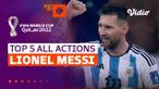 Berita video lima aksi terbaik dari bintang timnas Argentina, Lionel Messi, sepanjang Piala Dunia 2022. Mana favoritmu?