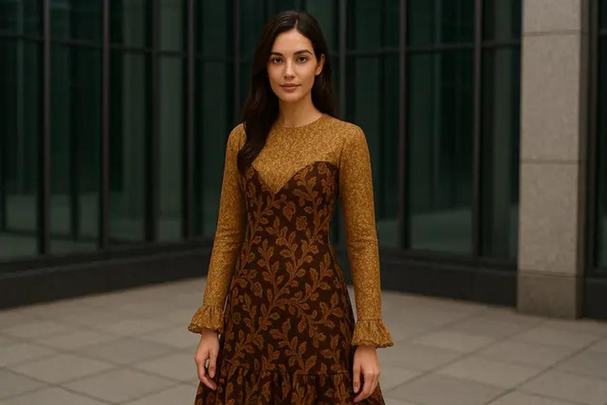 20 Model Dress Batik Kombinasi Brokat Lengan Panjang, Anggun untuk Acara Resmi dan Kondangan