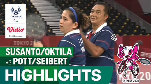 Berita Video, Highlights Pertandingan Ganda Campuran Indonesia Vs Jerman di Paralimpiade Tokyo 2020 pada Kamis (2/9/2021)