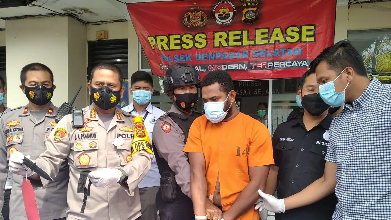 Kapolresta Denpasar, Kombes Pol Jansen Aviatus Panjaitan saat Rilis Kasus Pembunuhan Bule Slovakia