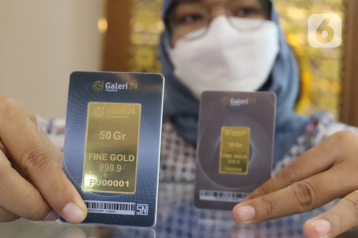 Harga emas pegadaian naik