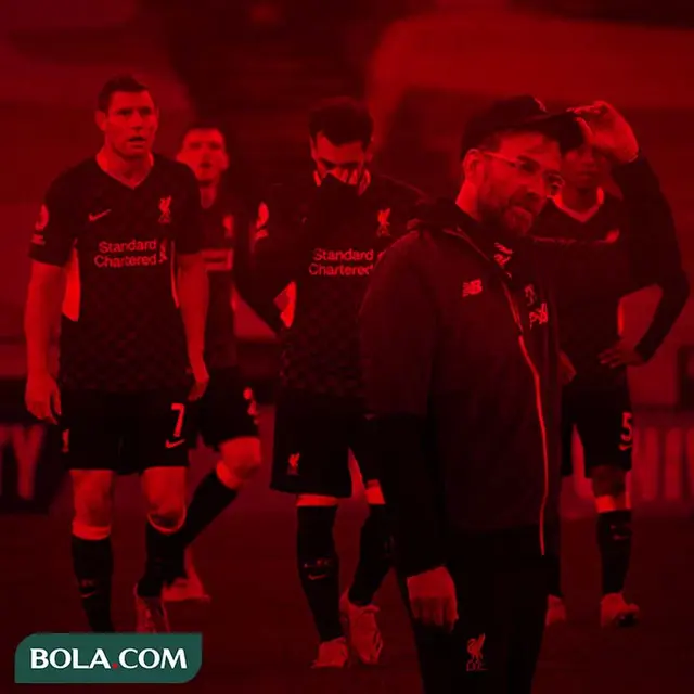 Liverpool - Jurgen Klopp dan Pemain Liverpool Tertunduk Lesu