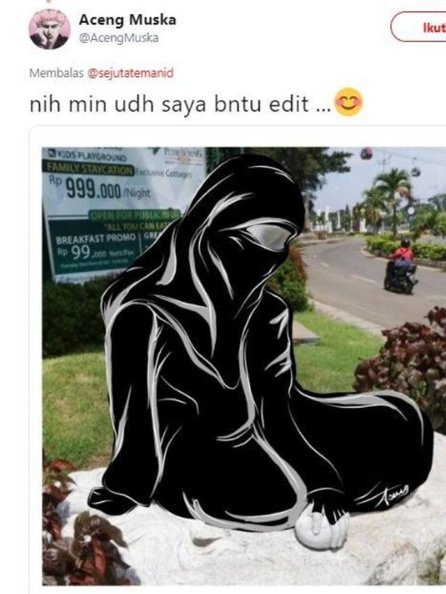 Meme Kocak Protes Patung Putri Duyung Ancol Ditutupi Kain