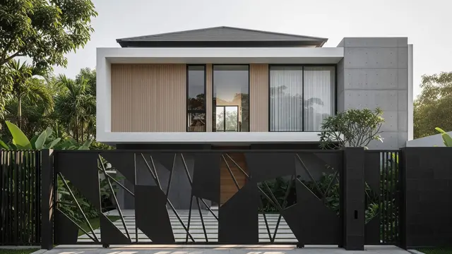 Desain Pagar Besi Hollow Rapat untuk Keamanan dan Privasi