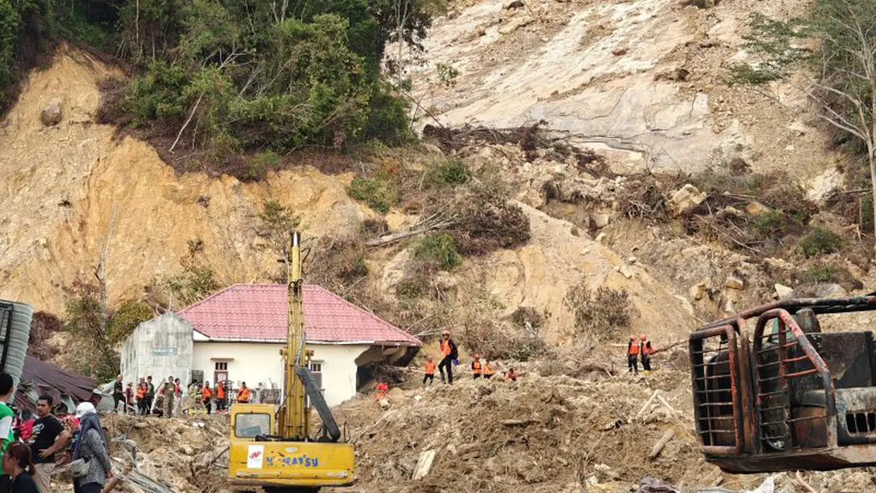 Longsor di Tapanuli Tengah