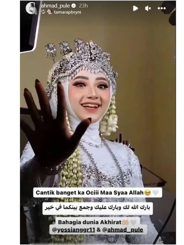 6 Potret Pernikahan Ahmad Pule Anak Komedian Mastur, Akad di Hari Ultah