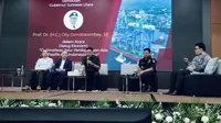 Dialog 'Optimalisasi Jalur Perdagangan Asia Pasifik dari Indonesia Bagian Timur' di Ballroom Bank SulutGo lantai 9, Kota Manado, Kamis (11/7/2024).