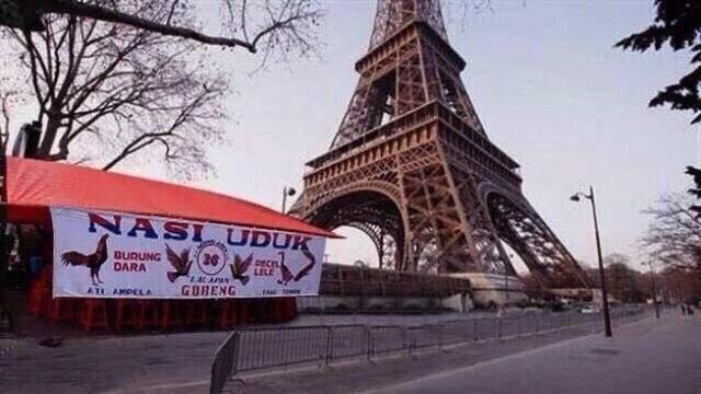 6 Editan Foto ala Orang Indonesia di Paris Ini Bikin Ngakak
