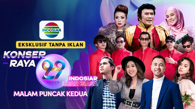 Live Streaming Konser Raya 29 Tahun Indosiar Luar Biasa