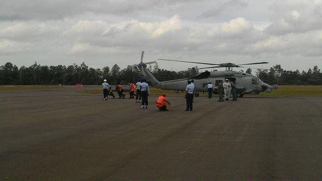 Helikopter Sea Hawk milik Amerika Serikat. (Liputan6.com/Ahmad Romadoni)