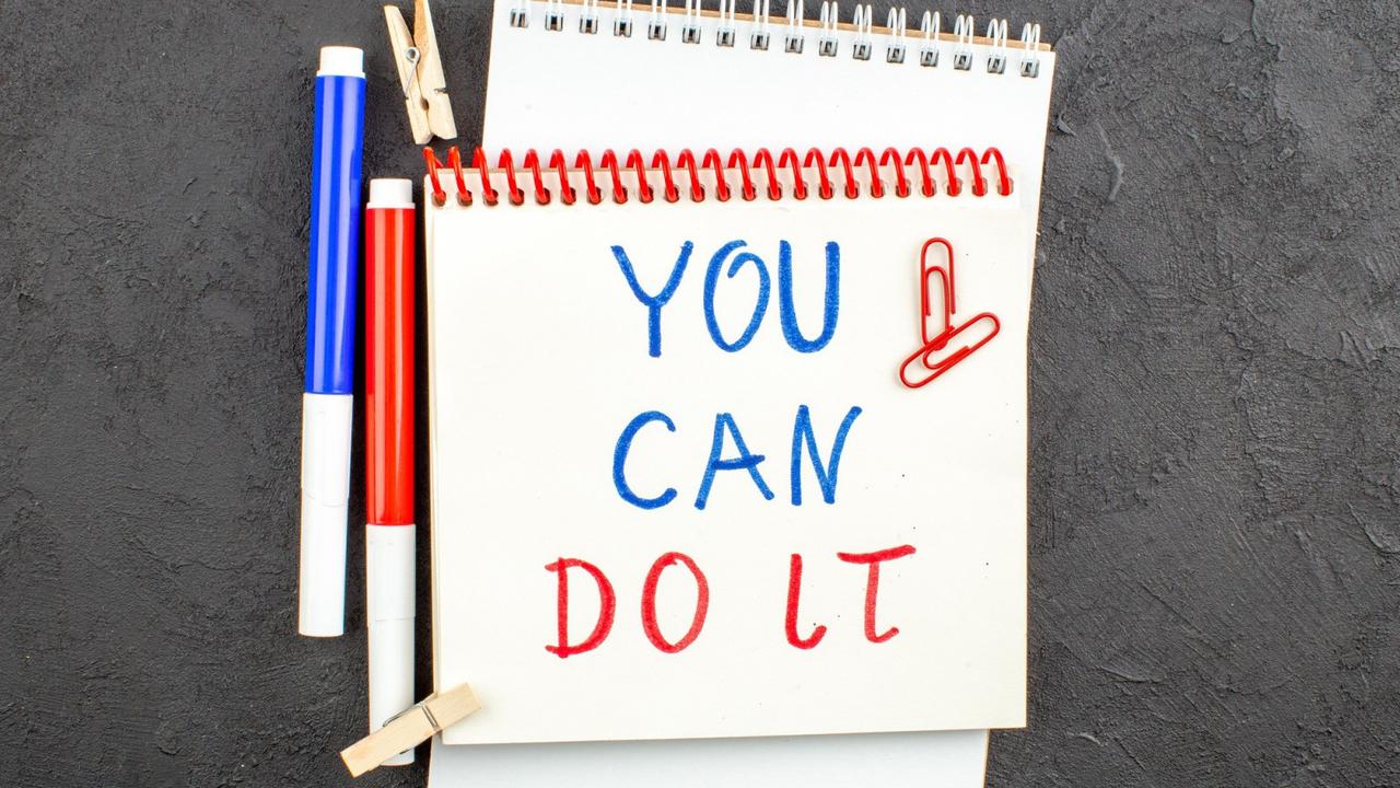 Ilustrasi kata-kata bahasa Inggris, semangat