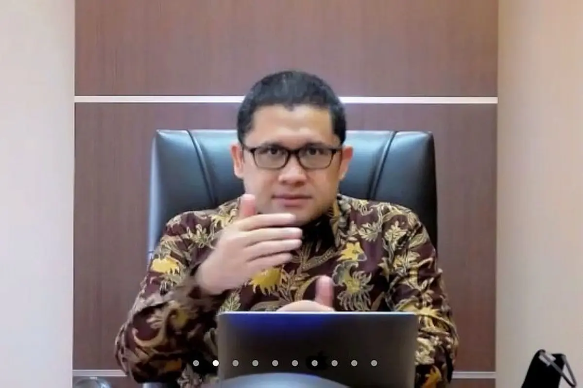Kepala Badan Kebijakan Fiskal Kementerian Keuangan (Kemenkeu) Febrio Kacaribu dalam Taklimat Media “Arah Pemulihan Ekonomi 2021 dan Isu Fiskal Terkini”, Jumat (1/10/2021).