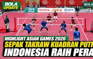 Highlight Sepak Takraw Kuadran Putra Indonesia vs Jepang di Final Asian Games 2026