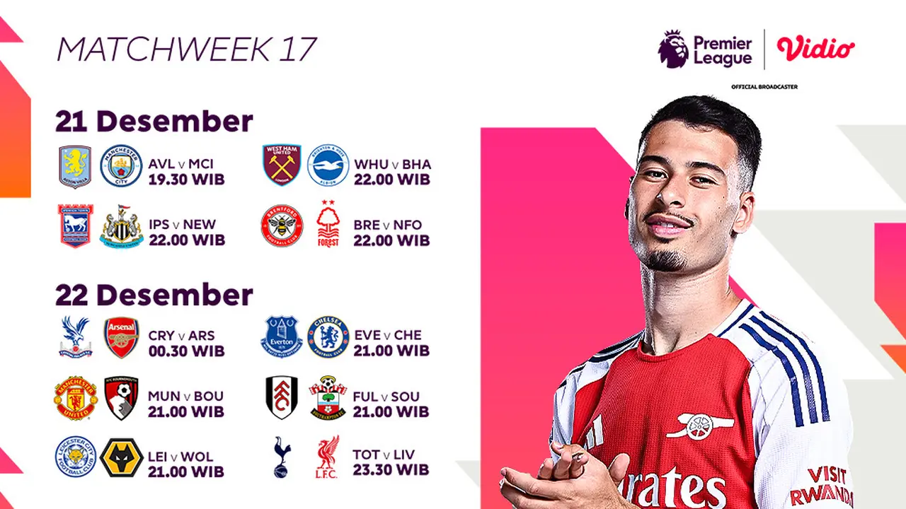 Jadwal Big Match Liga Inggris: Tottenham vs Liverpool di Vidio