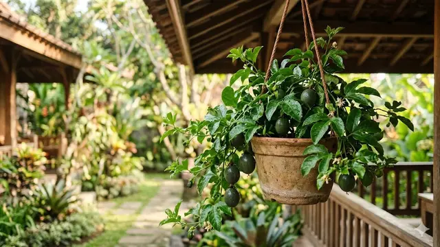 Jenis Pohon Buah Mini di Pot Gantung