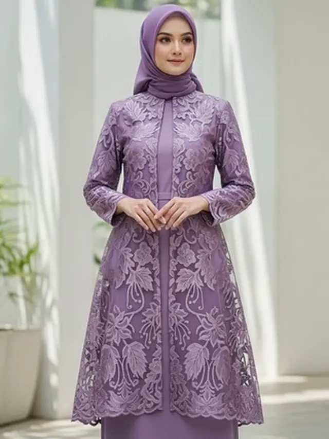 gamis brokat 2025 (Liputan6.com/Gemini.ai)
