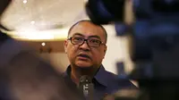 General Manager Arema Indonesia, Rudi Widodo memberikan keterangan usai Drawing babak 8 besar Piala Jenderal Sudirman di Hotel Century, Senayan, Jakarta, Kamis (3/12/2015). (bola.com/Nicklas Hanoatubun)