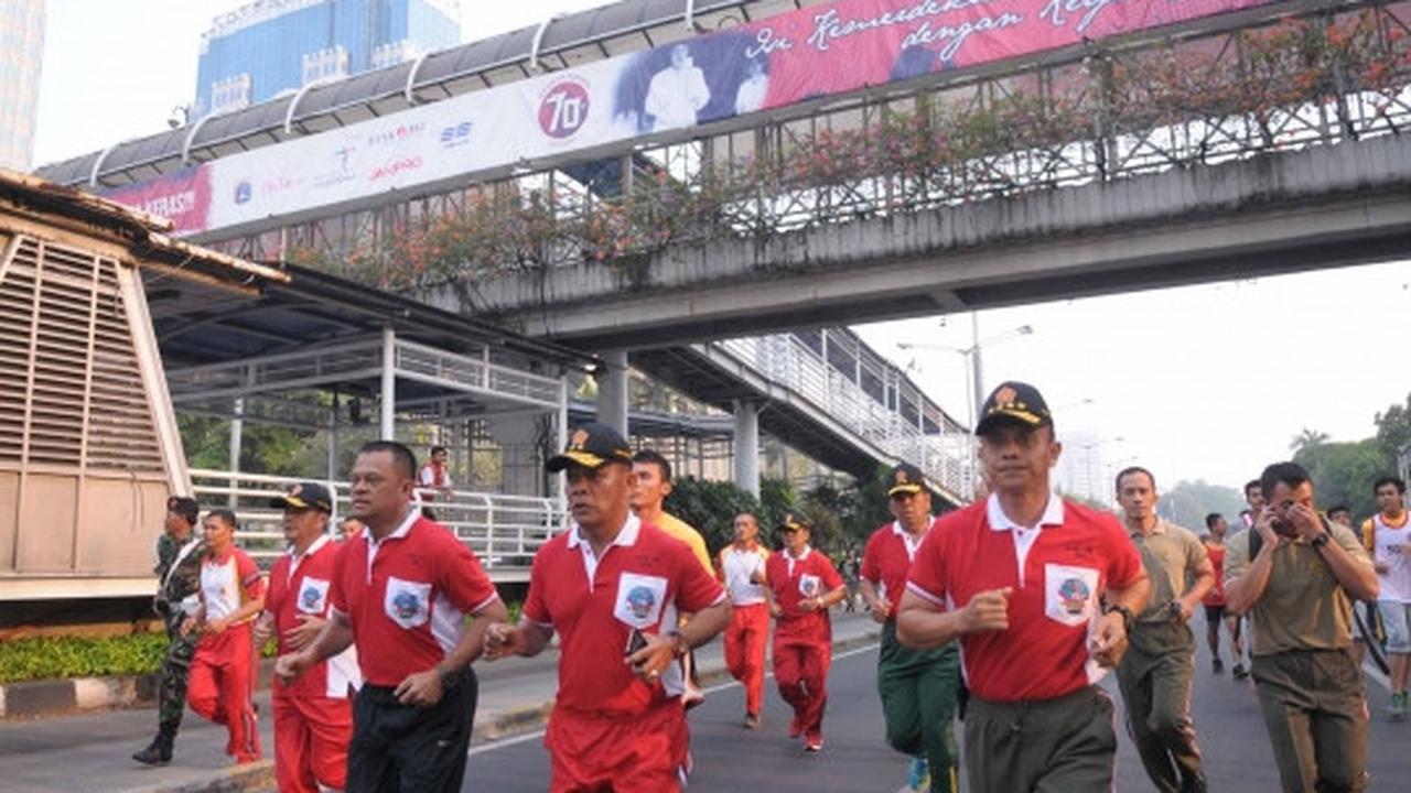 12 Ribu peserta ramaikan lomba lari HUT ke-70 TNI
