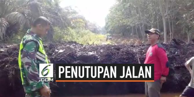 VIDEO: Viral WNA Malaysia Putuskan Jalan di Pulau Rupat Bengkalis