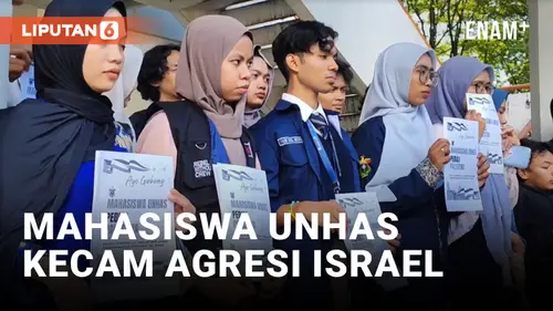 VIDEO: Kecam Agresi Israel, Mahasiswa Unhas Minta Perang dengan Hamas Segera Dihentikan