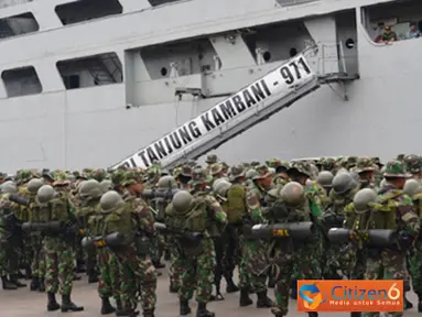 Enam KRI Kolinlamil Laksanakan Geladi Parsial 