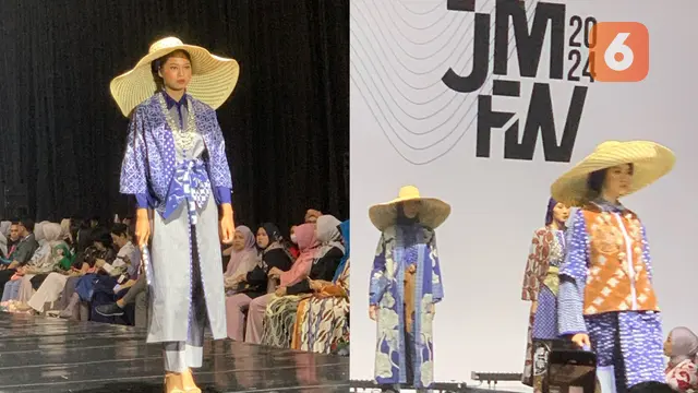 Wastra batik dari jenama Batik Chic tampil sebagai modest fesyen yang santun di Jakarta Modest Fashion Week (JMFW) 2024, berlangsung di ICE BSD pada kamis malam (19/10/2023)