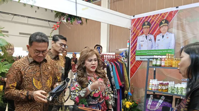 Menteri Perdagangan (Mendag) Budi Santoso dalam Franchise & License Expo Indonesia (FLEI) 2026 di NICE PIK 2, Jakarta, Jumat (9/10/2026). (Liputan6.com/Thurfah)