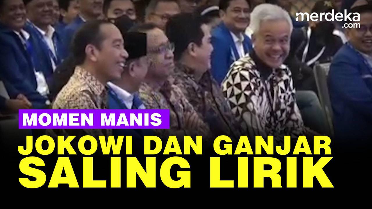 VIDEO: Momen Manis Jokowi & Ganjar Saling Lirik Dengar Ucapan Zulhas