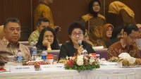Menteri Kesehatan RI Nila Moeloek saat Rapat Kerja Kesehatan Nasional (Rakekesnas) di Tangerang Selatan, Banten. (Foto: Humas Kementerian Kesehatan RI)