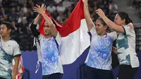 Tim Bulu Tangkis Ganda Campuran Persembahkan Medali Emas Pertama untuk Indonesia di Paralimpiade 2024 Paris. Foto: Kemenpora.