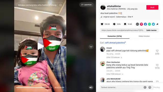 Centang Biru TikTok Atta Halilintar Hilang,