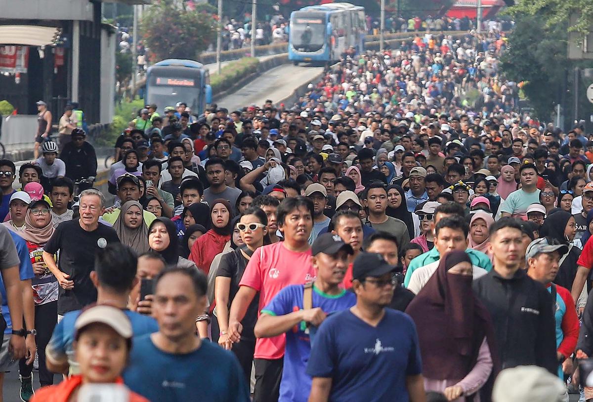 FOTO: Car Free Day, Ruang Sehat dan Ekspresi Warga Jakarta