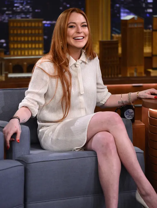 Artis dan pemain Mean Girl ini pernah berkencan dengan seorang wanita bernama Samantha Ronson. Meski sempat putus nyambung, hubungan mereka bertahan selama setahun. (THEO WARGO/NBC / GETTY IMAGES NORTH AMERICA / AFP)