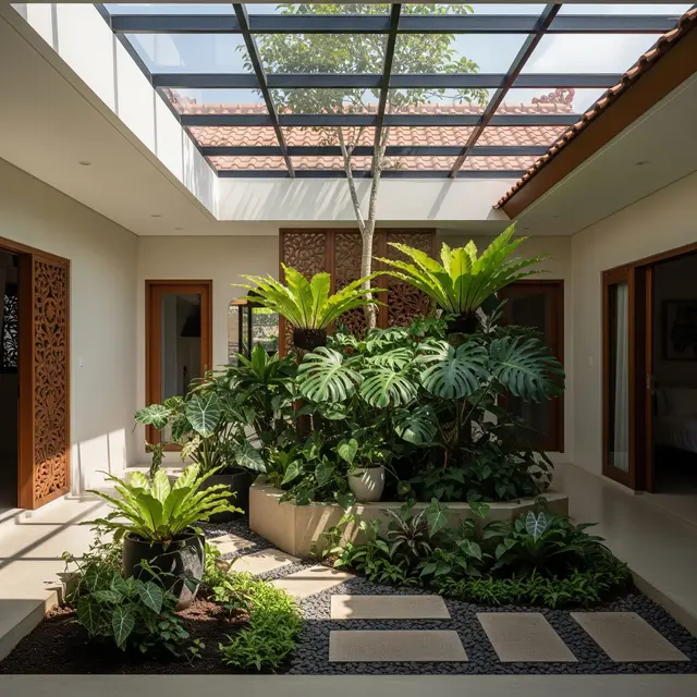 6 Model Courtyard dengan Skylight, Rumah Lebih Terang dan Terasa Lapang