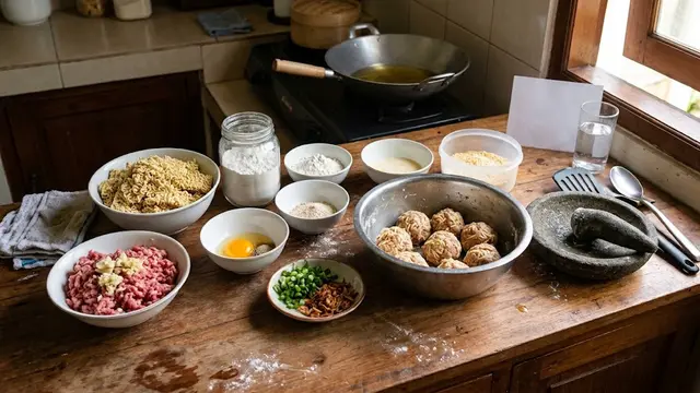 Resep Pentol Mie Crispy/AI Generated