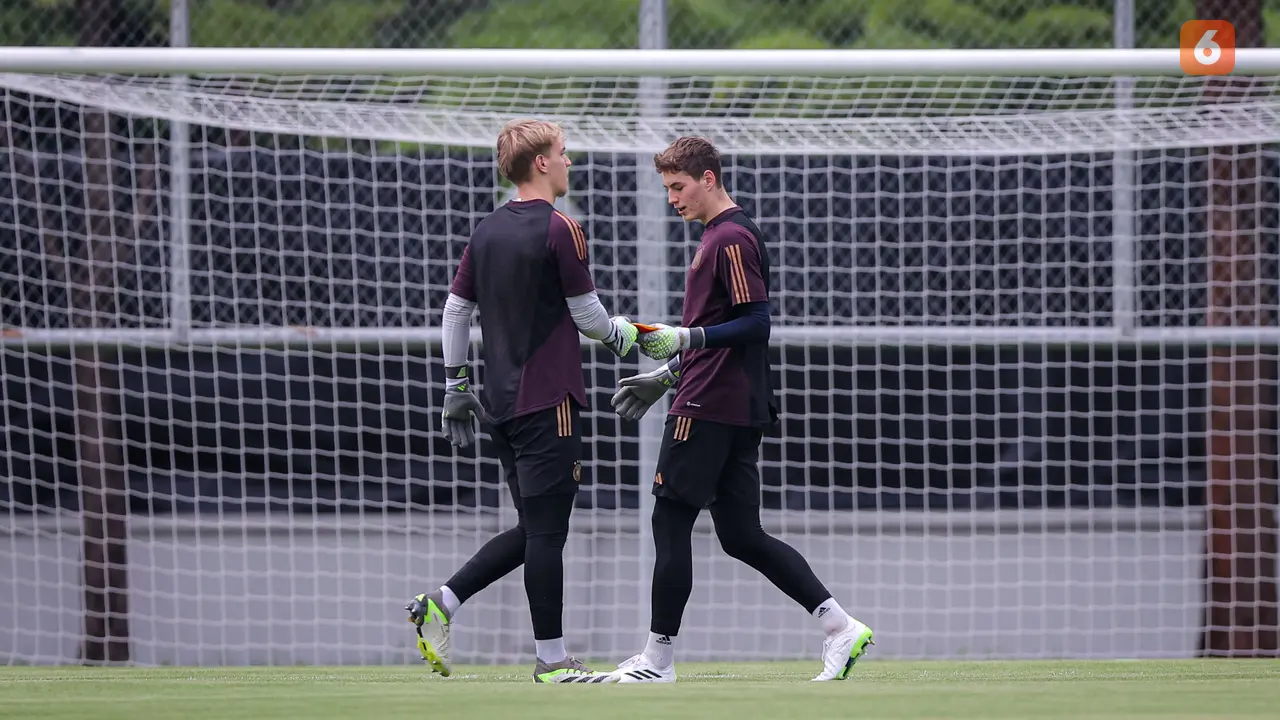 Foto: Tak Ada Sang Pahlawan Kemenangan, Latihan Timnas Jerman U-17 Hanya Diikuti Dua Kiper Jelang Final Piala Dunia U-17 2023