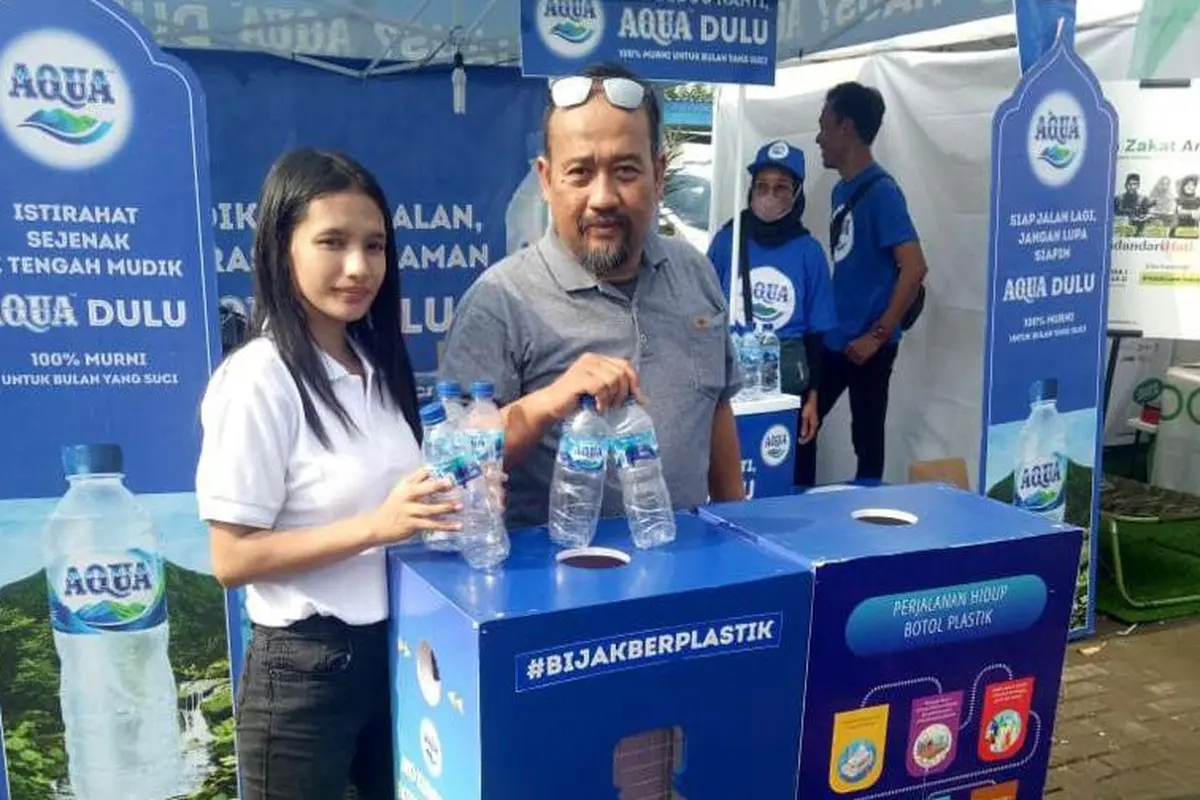 Danone Indonesia melalui Danone-AQUA meluncurkan kampanye Mudik Bijak Sampah. (Liputan6.com/ ist)