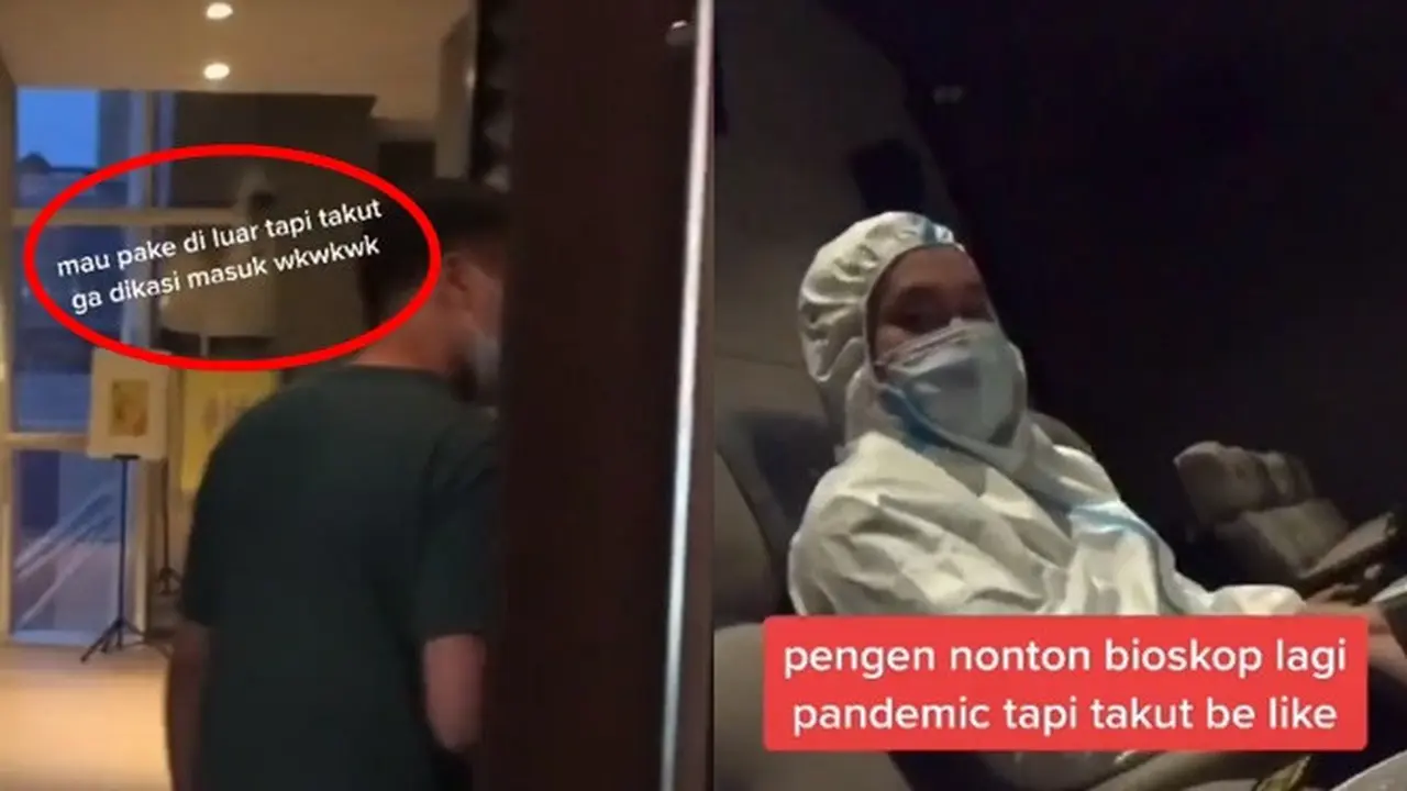 Viral, Video Penonton di Bioskop Pakai APD Ini Curi Perhatian